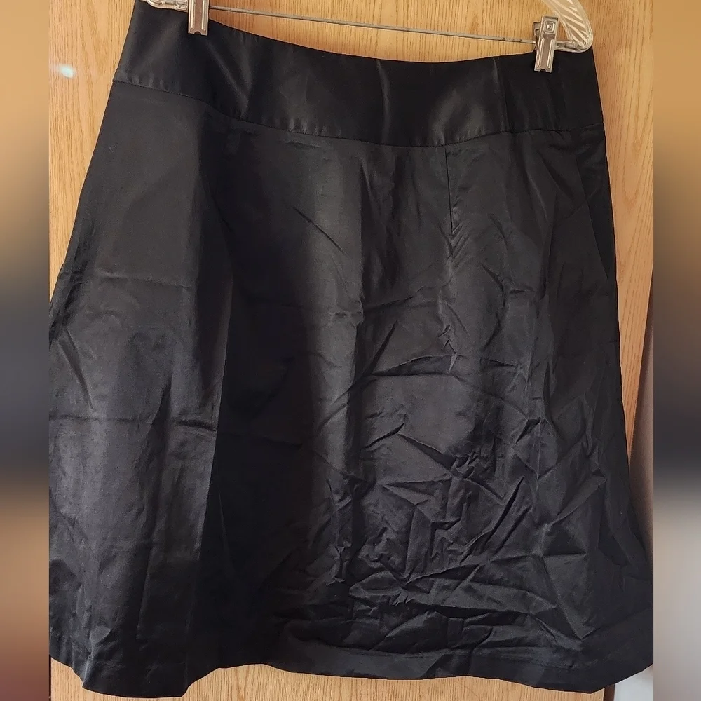 Lane Bryant Black Pleated Skirt